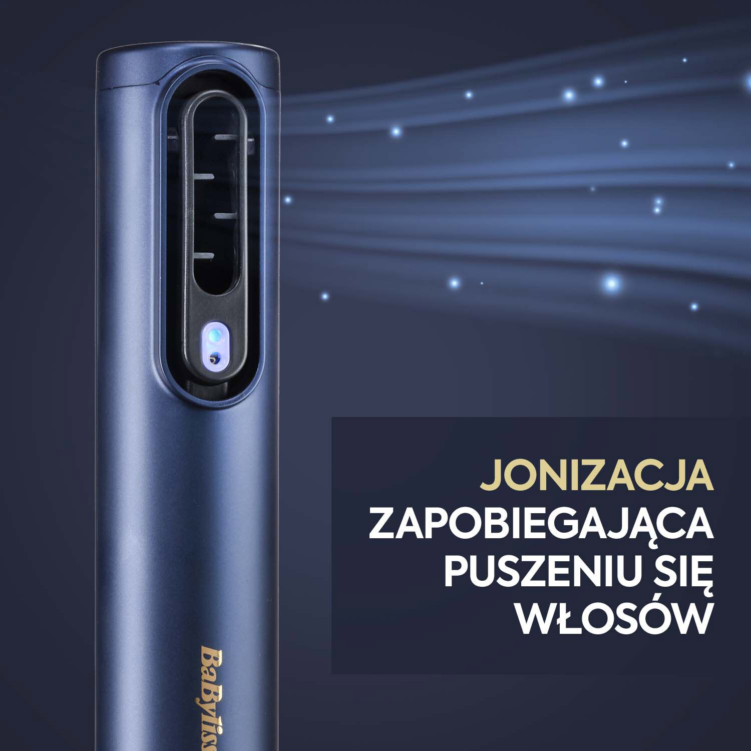 Jonizacja zapobiegająca puszeniu się włos&oacute;w 